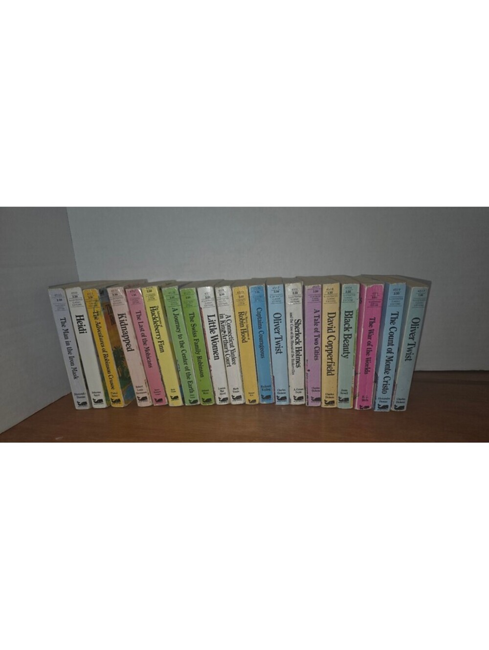 Vintage collection of classic books, homeschooling